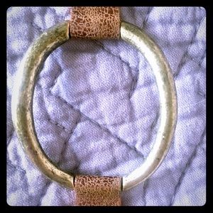 ‼️BRAND NEW‼️ Bronze Leather Snap Bracelet.